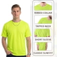 thumbnail image 6 of Gildan High Visibility Unisex Safety T-Shirt 100% Cotton Hi Vis Construction Work Shirts (Safety Orange 4 Pack, L), 6 of 9