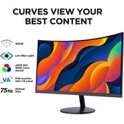 KOORUI 27 inch Computer Monitor,IPS FHD (1920 x 1080) 75Hz 99% sRGB PC Desktop Gaming Monitors for Computer ,HDMI/VGA Port, Visioncare,27N1