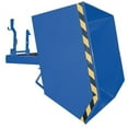thumbnail image 2 of Vestil Manufacturing H-50-LD-GY-SG 0.50 cu. Yards Light Duty Low Profile Self-Dumping Steel Hopper - Gray, 2 of 2