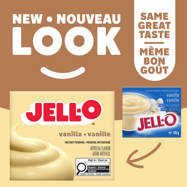 Jell-O Vanilla Instant Pudding Mix, 102 g Box - Walmart.ca