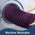 thumbnail image 6 of Soft Plush Microfiber Bathroom Rugs , Absorbent , Non Skid Machine Wash Dry Floor Mats for Tub , Shower (17x24inches , Plum), 6 of 6