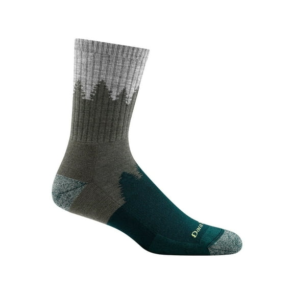 Darn Tough Number 2 Micro Crew Midweight with Cushion, Green, Large