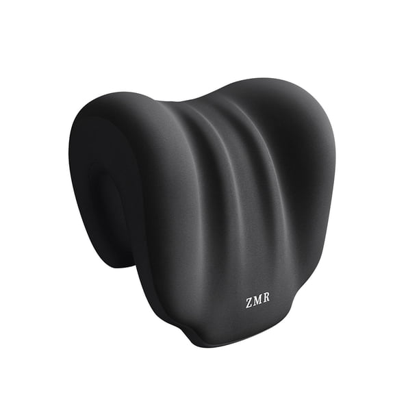 Cojín de cuello antideslizante con memoria para silla de oficina negro