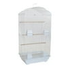 Ymlgroup 6804 3 by 8" Bar Spacing Shall Top Small Bird Cage - 18"x14" in White