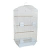 Ymlgroup 6804 3 by 8" Bar Spacing Shall Top Small Bird Cage - 18"x14" in White