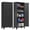 Black, variant on Kooyon 70.8" White Metal Garage Storage Cabinet with Adjustable Shelves for Pantry Bedroom Office Basement(Required-Assembly)