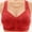 Red, variant on Bras For Women Front Closure Bras Comfort Breathable Plus Size Daily Bras No Underwire Full Support, Bras for High-Intensity Interval Training, Bras with Eco-Friendly Bamboo Fabric