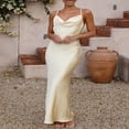 thumbnail image 4 of Women‘s Long Bodycon Dress with Spaghetti Straps, 4 of 8
