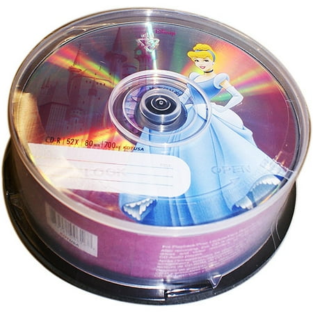 Disney Princess Blank 25-Pack DVD-R Discs
