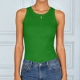 thumbnail image 2 of Hessimy Women's Camisole Tank Top-Breathable Cotton Stretch,Airy Soft(Green,L), 2 of 7