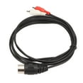 thumbnail image 4 of Cable macho DIN de 5 pines a 2 RCA Bling Bling PVC 1.5 m, 4 of 12