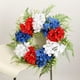 thumbnail image 3 of Coronas patrióticas , 17.7 '', rojo, y azul, de flores de hortensias, decoración de principal, decoración de la f, 3 of 9