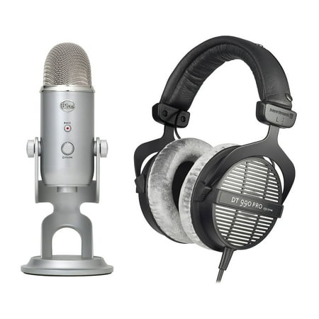 Blue Yeti Studio Microphone+Stand+Beyerdynamic DT-990-PRO-250 Headphones