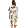 thumbnail image 2 of Beach Vacation Clothes Kimono Cardigan Loose Swimsuit Cover Up for Women Cartoon Horse M, 2 of 6
