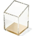 thumbnail image 6 of OfficeGoods Acrylic Pen and Pencil Holder for Home Office Trapezoid Design Desk Accessories Gold, 6 of 8