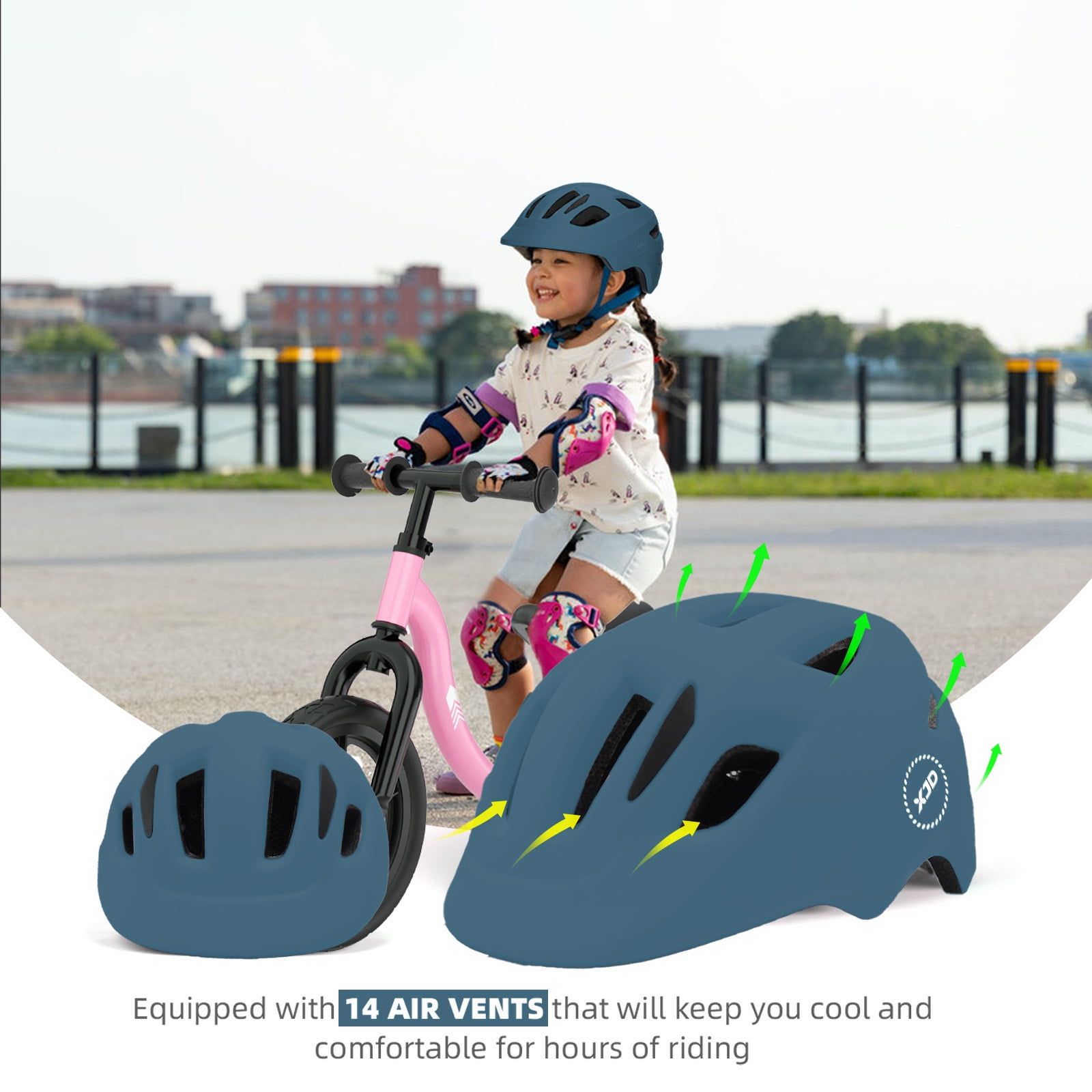 XJD Toddler Helmet Kids Bike Helmet for Boys Girls Child Age 1 and Older，Blue XS