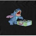 thumbnail image 2 of Men's Lilo & Stitch Record Scratch Graphic Tee Black Small, 2 of 5