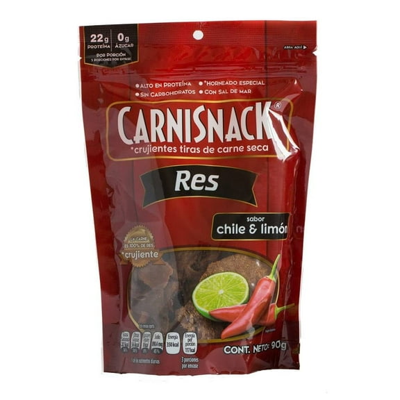 Carne seca Carnisnack chile limón 90 g
