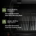 thumbnail image 3 of Oakford 875 Pro Pellet Gril with 824 SQ In Cooking Area, Cast Iron Grates, I-Site View Indicator, Heavy Duty Pellet Smoker Grill with Bluetooth Connectivity - 910-0512, 3 of 12