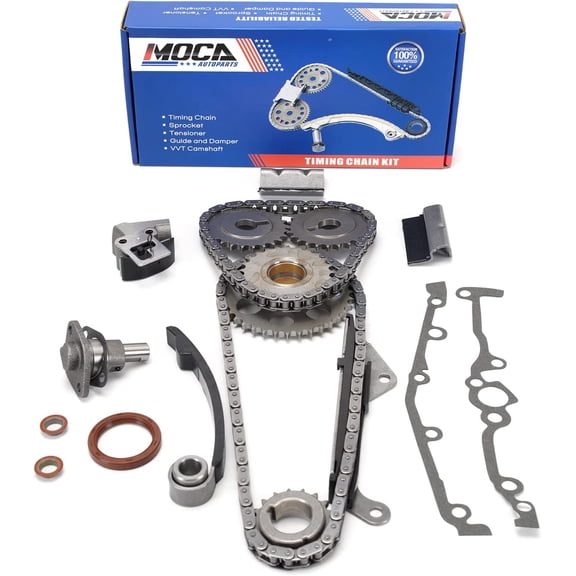 MOCA AUTOPARTS Timing Chain Kit Fit for 1995-1998 Nissan 200SX & 1991-1993 Nissan NX & 1991-1999 Nissan Sentra 1.6L L4