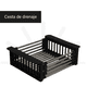 thumbnail image 5 of Fregadero Tarja Cocina Cubeta Negro Mate 45×60×20 Accesorios Negro, 5 of 6