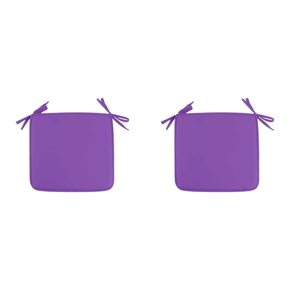 2Pcs Chair Seat Cushions, Square Soft Thickened Dining Chair Pads with Ties for Kitchen Garden Patio, Comfortable Indoor Outdoor Seat Cushions for Bistros and Dining Chairs Daily Comfort and Support
