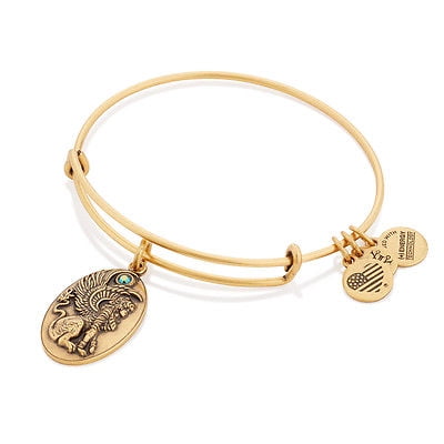 Alex And Ani Sphinx Charm Rafaelian Gold Finish Bangle Bracelet A16EB65RG
