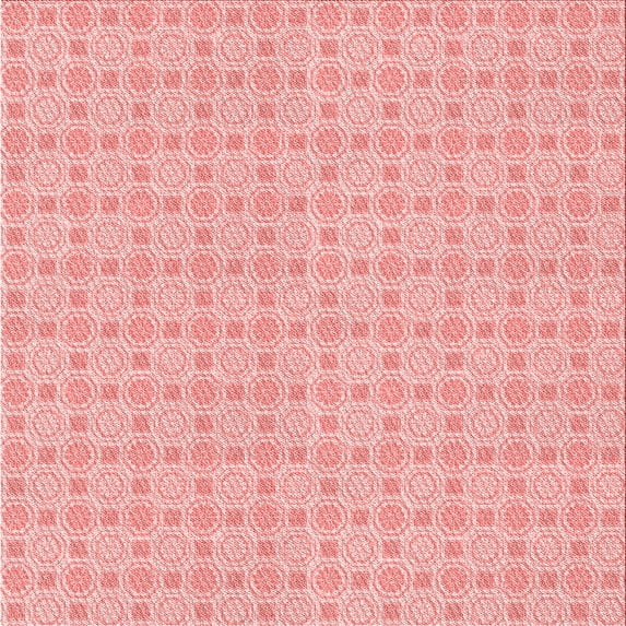 Ahgly Company Machine Washable Indoor Square Transitional Red Area Rugs, 8' Square