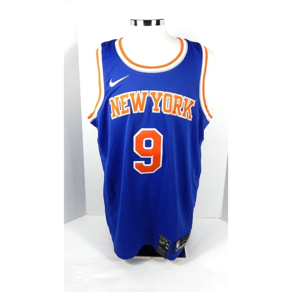 2022-23 Mens New York Knicks RJ Barrett #9 Swingman Icon Blue Jersey Nike 52