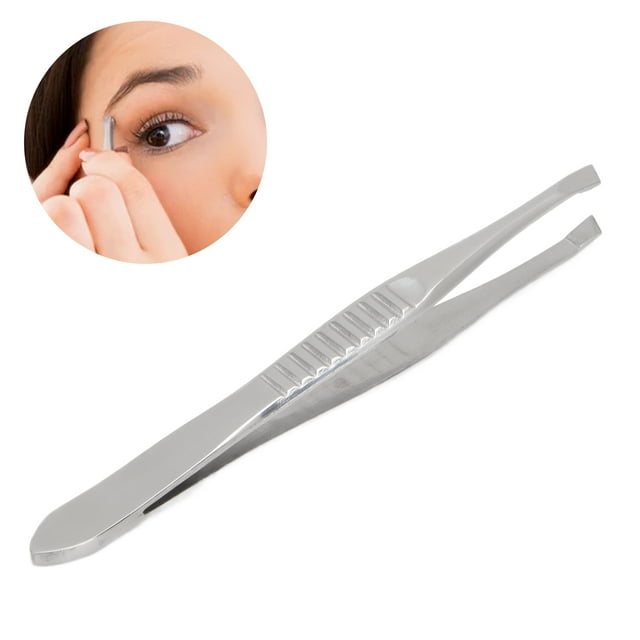 Pinzas para cejas Pinzas para cejas inclinadas Pinzas para cejas profesionales de acero inoxidable Herramienta de maquillaje para depilación Cejas Astilla de vello facial ANGGREK Otros