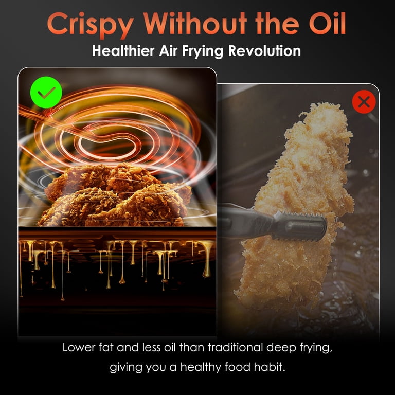 WHALLSE 6-Quart Air Fryer with Visual Window photo 2