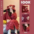 thumbnail image 2 of Nuevo pijama largo de terciopelo de invierno de Toy Story, ropa exterior de terciopelo coral grueso para niños de Disney Lotso, ropa cálida con capucha para el hogar, 2 of 5