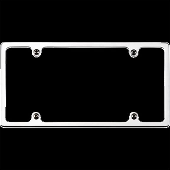 Billet Specialties BSP55020 Polished License Plate Frame - Plain Slim-Line