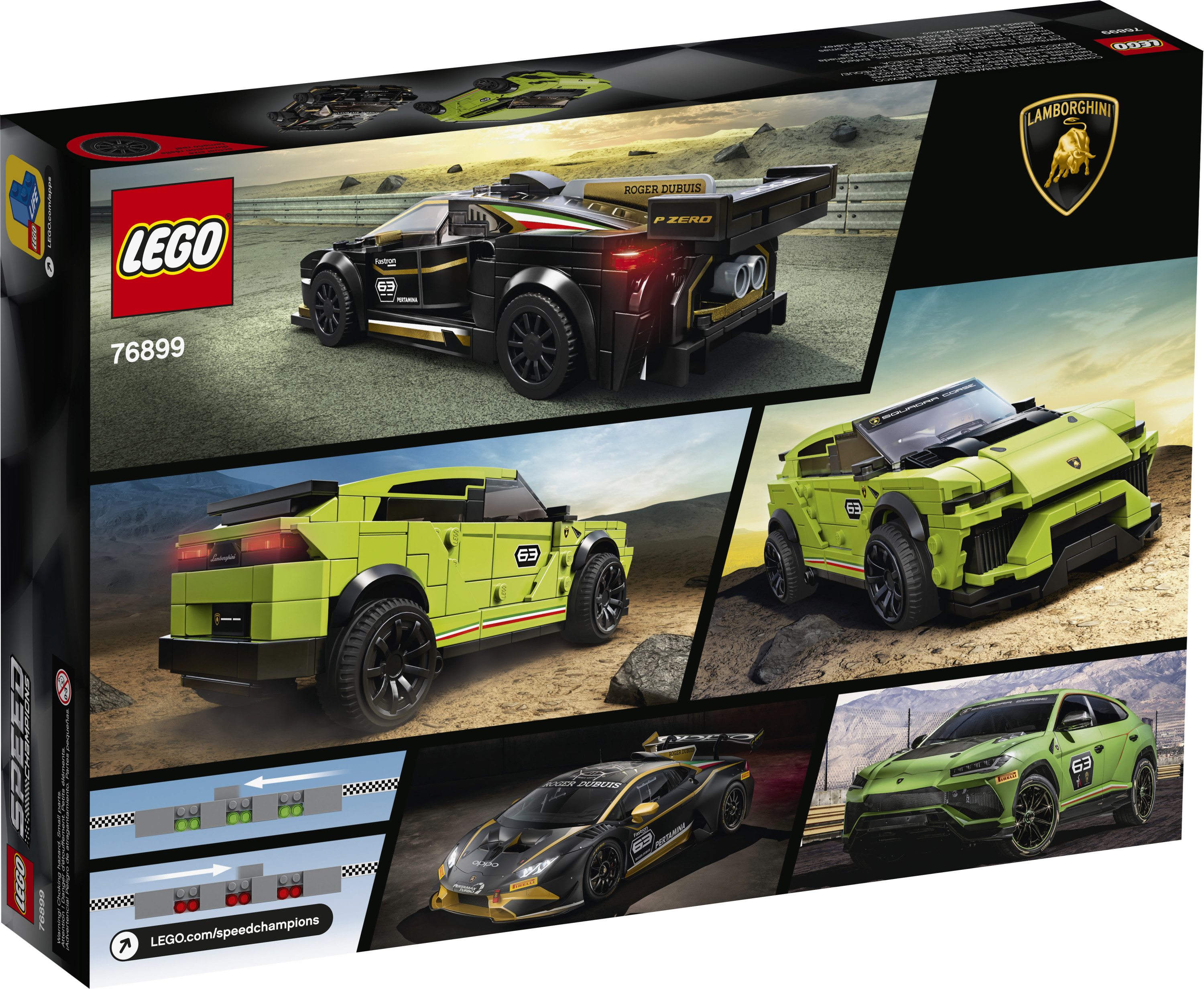 LEGO Speed Champions Lamborghini Urus ST-X & Huracán Super Trofeo EVO 76899 Building Kit - image 5 of 5