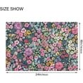 thumbnail image 3 of SKYSONIC Bath Mats Toiletry Mat Dense Flower Print, Fluffy Plush Absorbent Bath Rugs Carpet with Non Slip Bottom for Bathroom Floor Toilet Tub and Shower, 3 of 7