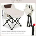 thumbnail image 4 of Chaise Pliante d'Extérieur Tabouret d'Extérieur Portable Chaise de Plage Résistante au Poids Camping, 4 of 8