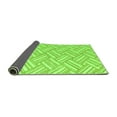 thumbnail image 2 of Ahgly Company Indoor Round Abstract Green Modern Area Rugs, 8' Round, 2 of 4