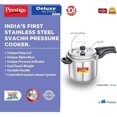 thumbnail image 2 of Prestige Deluxe Alpha Svachh 5.5L Stainless Steel Pressure Cooker, 2 of 4