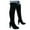 Black, variant on Oyedens Stiletto Thigh High Boots for Women Ladies Fashion Suede High Heels Over The Knee Long Boots