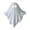 D, variant on Halloween Luminous Ghost Ornament, Cute Halloween Ghost Figurine, Light Up Ornament with Warm LED Light, Halloween Home Decor for Bookshelf Mantel