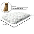 thumbnail image 2 of Cartoon Pet Bed, Floral Girl Character with Colorful Diamonds Clouds and Stars Shapes, Chew Resistant Pad for Dogs and Cats Cushion with Removable Cover, 24" x 39", White and Multicolor, by Ambesonne, 2 of 4