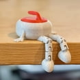 thumbnail image 6 of Curling Buddy - 3D Printed Articulated Curling Stone Figurine, Curling Sports Collectible, Moving Stone Model, Flexible Joint Figure, Desktop Decoration for Sports Fans,Unique Gift, 6 of 6