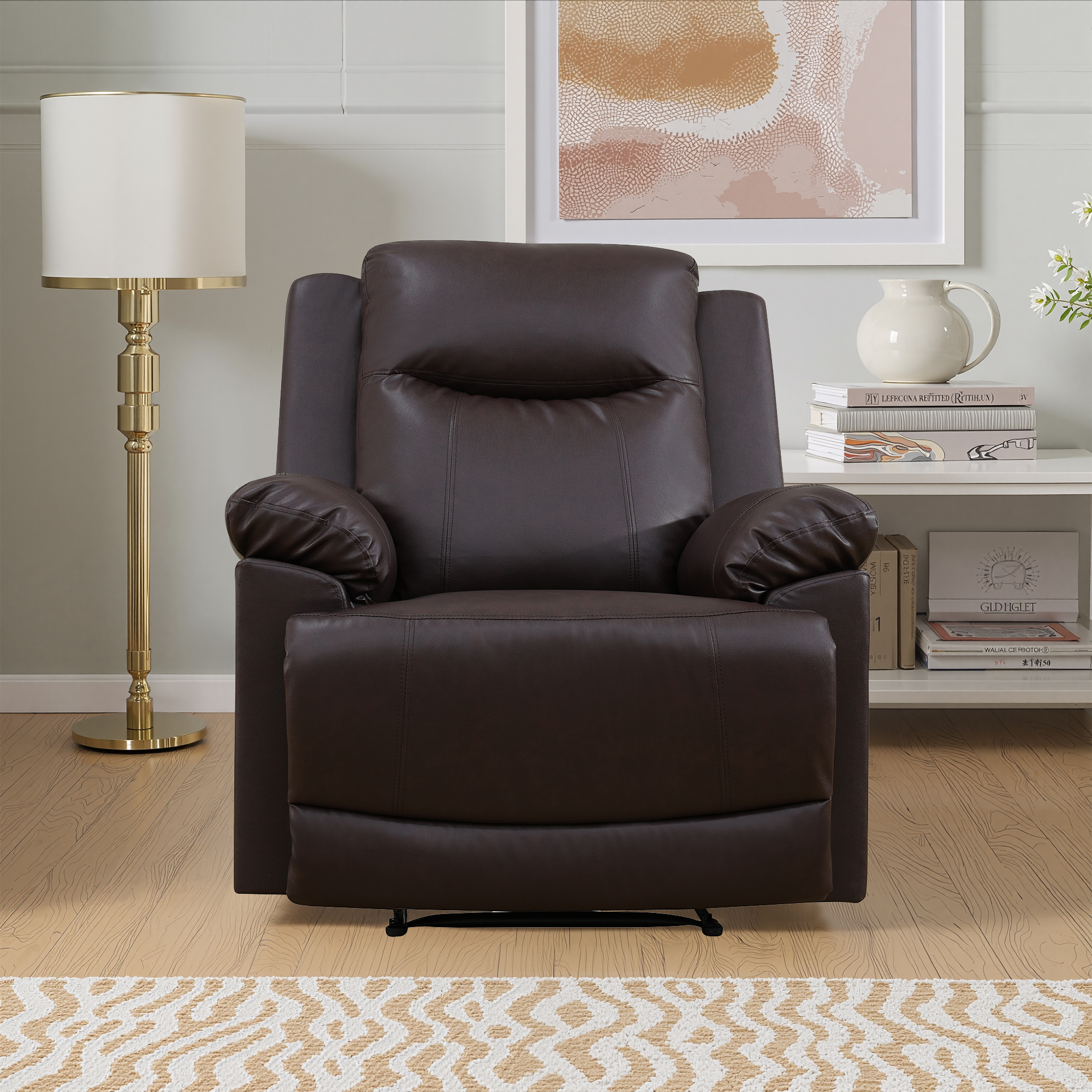 MAYEERTY Modern Adult Reclining Sofa - Simple Stylish Business Function for Living Room