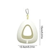 thumbnail image 3 of Bird Nest Adorable Egg-Shaped - Washable Parakeet Cage Accessories - Durable Small Bird Hammock Hut with Warm Hideout for Lovebirds, Canaries, Budgies White, 3 of 6