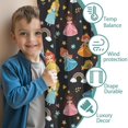 thumbnail image 3 of Blackout Kids Curtains,Black Princess Castle Pattern Childrens Insulated Curtains Set Of 2,Bedroom Essentials,Toddler Room Decor 42"x54", 3 of 5
