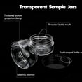thumbnail image 2 of 3 Gram Sample Containers with Lids, 100 Count Tiny Sample Jars, Empty Lip Balm Containers, Mini Cosmetic Containers with Lids, Makeup Travel Containers with Labels, Mini Disposable Spatulas, 2 of 8