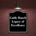 thumbnail image 2 of Cattle Ranch - Quality Beef BLACK Aluminum Composite Sign 15''x18'', 2 of 9