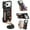 Black, variant on Allytechgroup PU Leather Case for iPhone 17 Pro Max, Slim Fit Wallet Case with Shoulder Strap & Card Holder Non-Slip Stand Rugged Shockproof Protective Back Cover for iPhone 17 Pro Max, Khaki