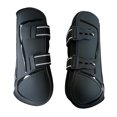 thumbnail image 1 of 1 par de Botas de tendón de caballo Sunnimix protectores de pies Pata delantera negra XL, 1 of 8